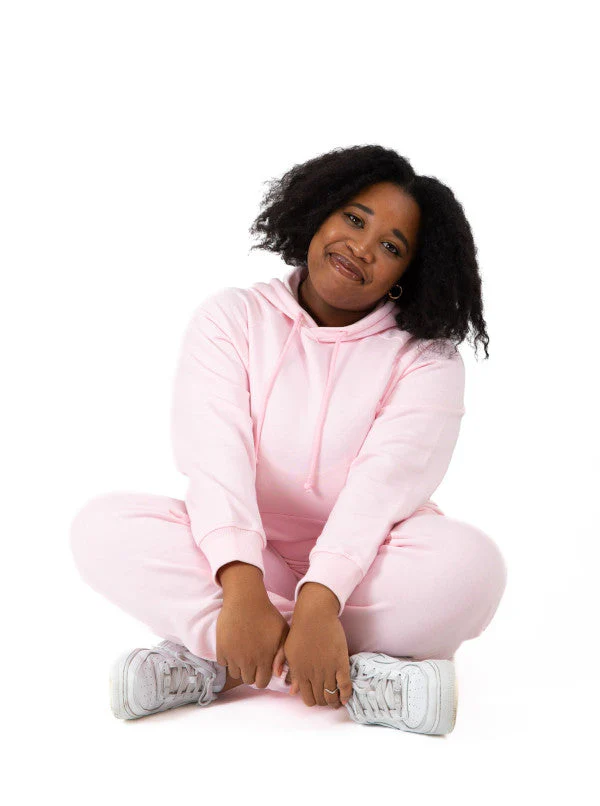 Sweat à capuche rose avec logo Aphaïa - Image 3