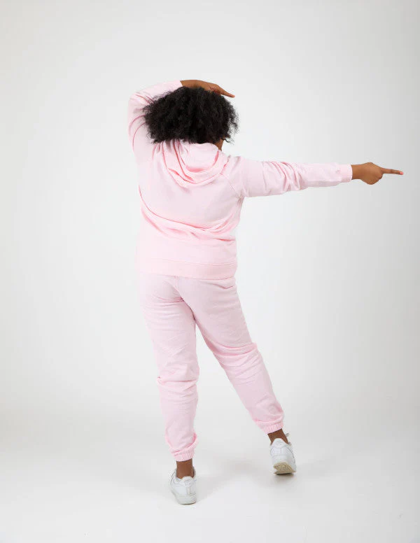 Sweat à capuche rose avec logo Aphaïa - Image 5