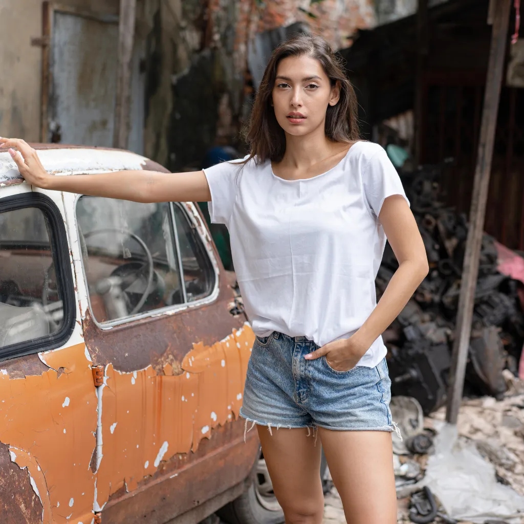 T-Shirt Dos col V I 2 coloris - Image 4