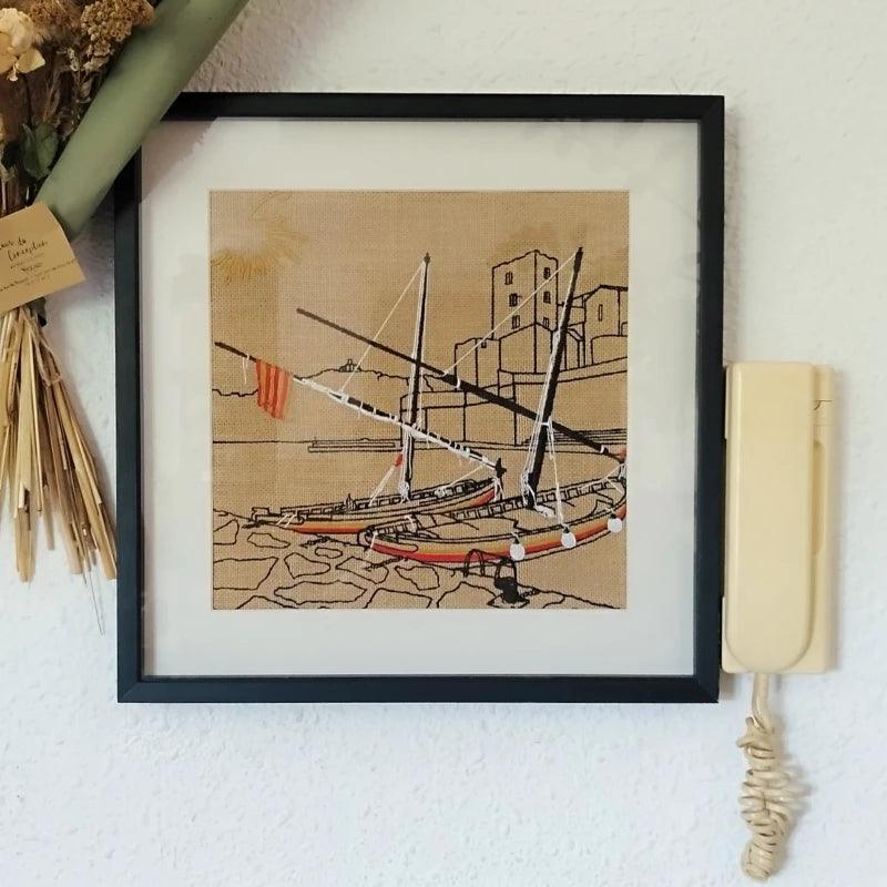 Tableau brodé personnalisable fait main - Image 28