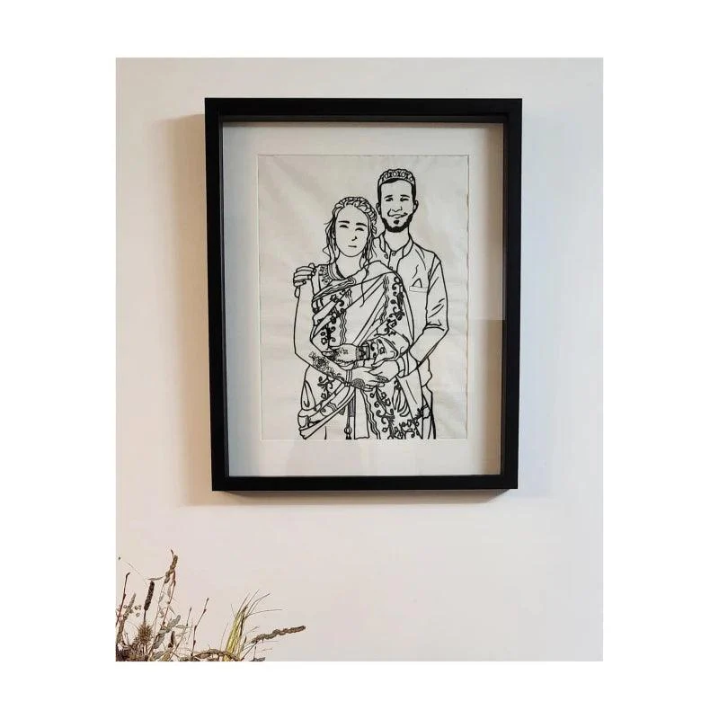 Tableau brodé personnalisable fait main - Image 5