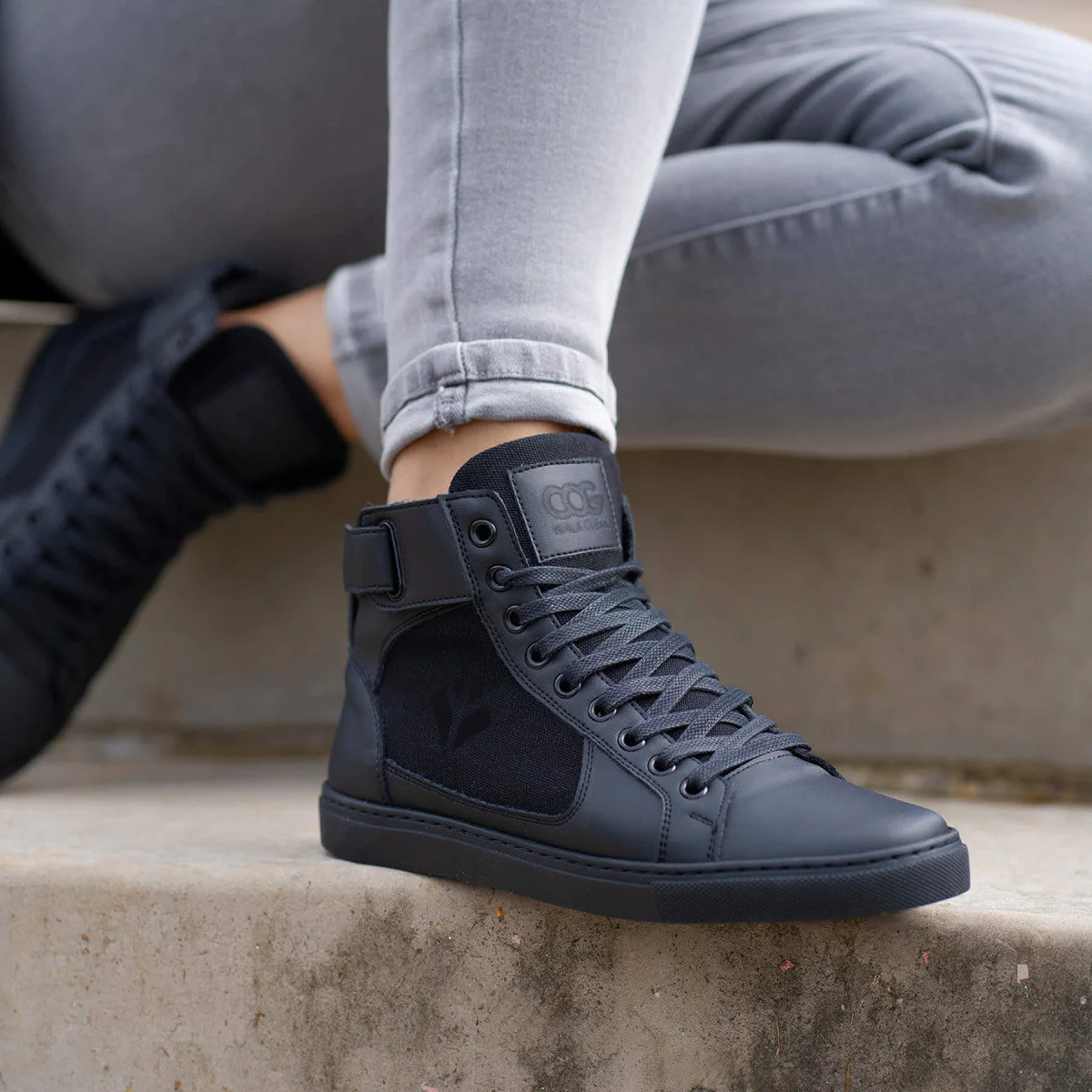 Baskets véganes Noires unisexe à base de raisin Wallace - Image 4