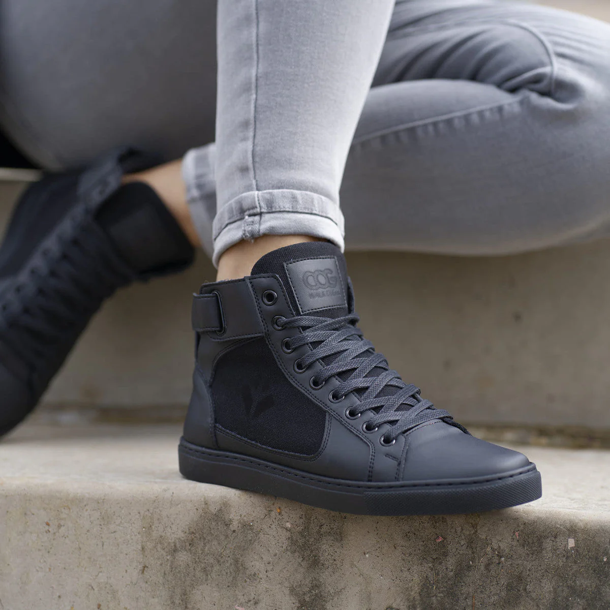 Baskets véganes Noires unisexe à base de raisin Wallace - Image 9