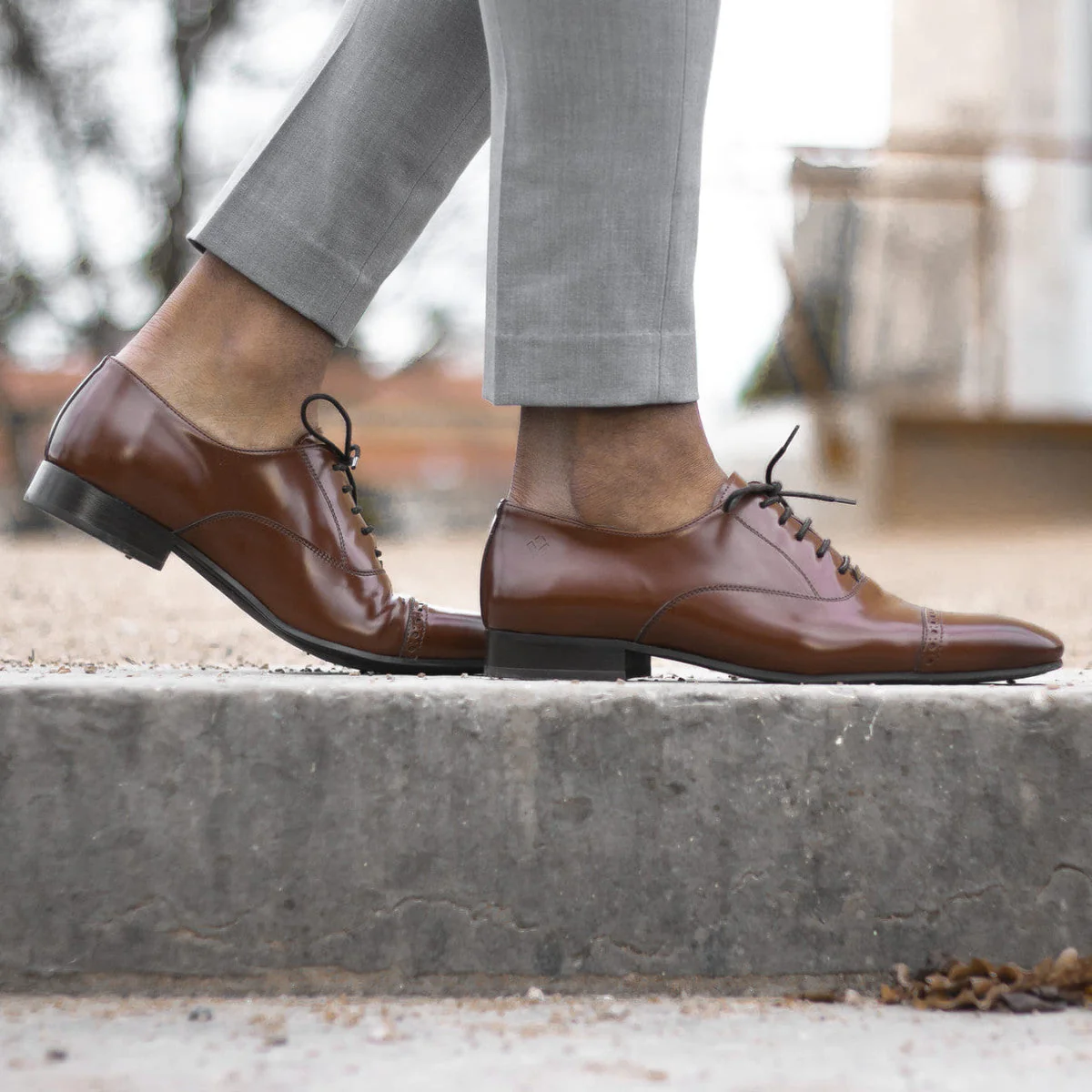 Chaussures véganes de costume Marron pour hommes - Watson - Image 10