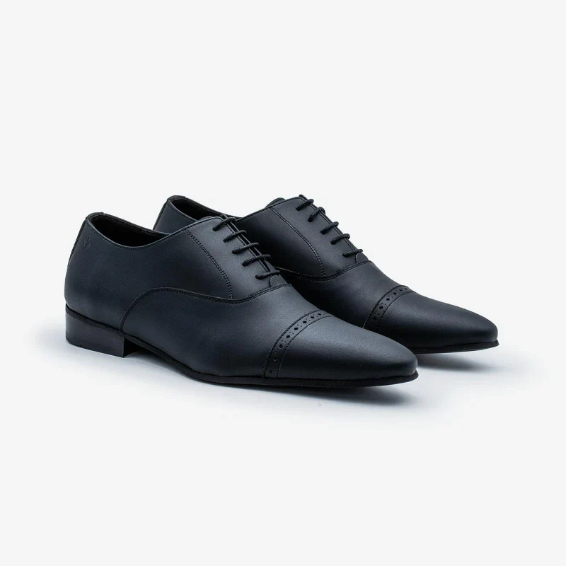 Chaussures véganes de costume Noires pour hommes - Watson - Image 12