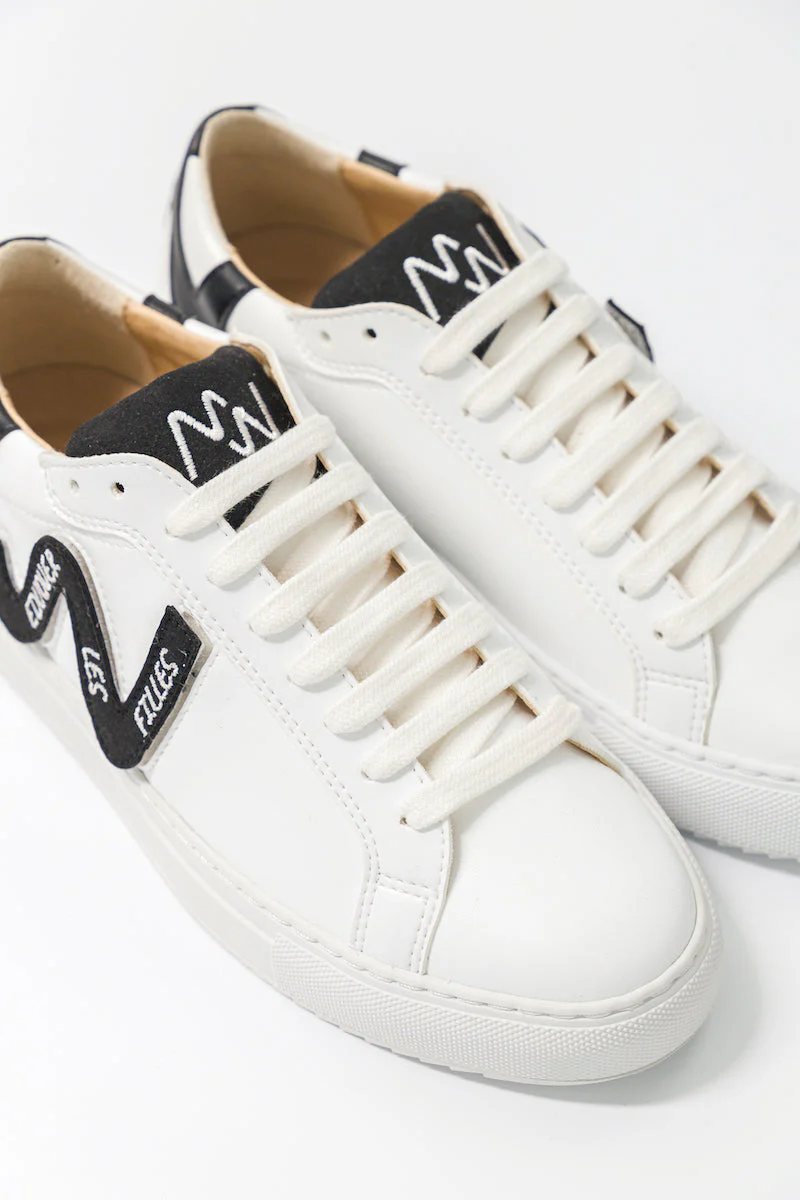 Baskets véganes à messages unisexes Wild Walker - Noir - Image 3