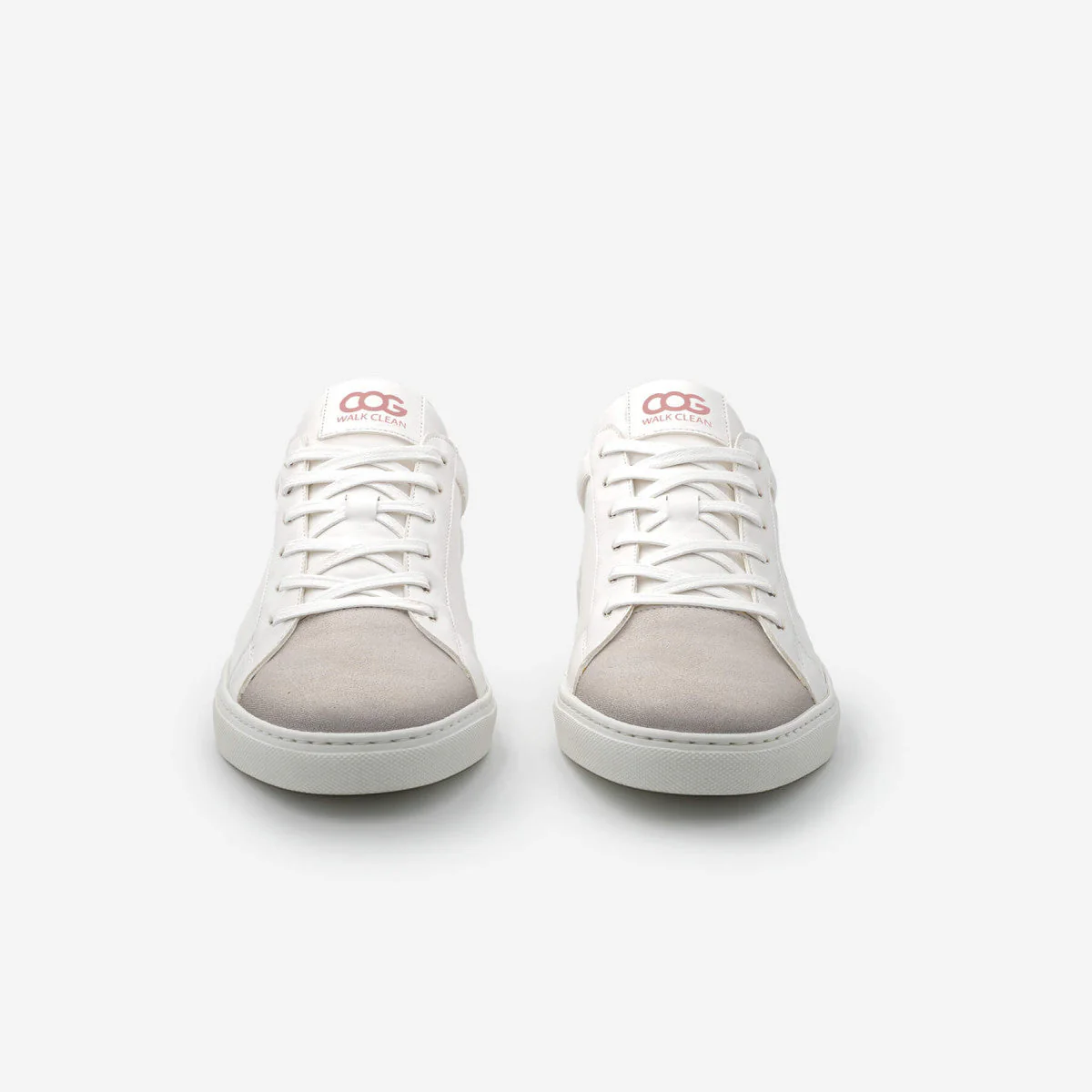 Baskets véganes de ville pour femmes Blanches et roses Winton - Image 3